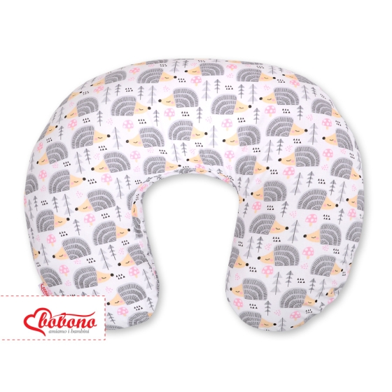 Feeding pillow - hedgehogs Gray