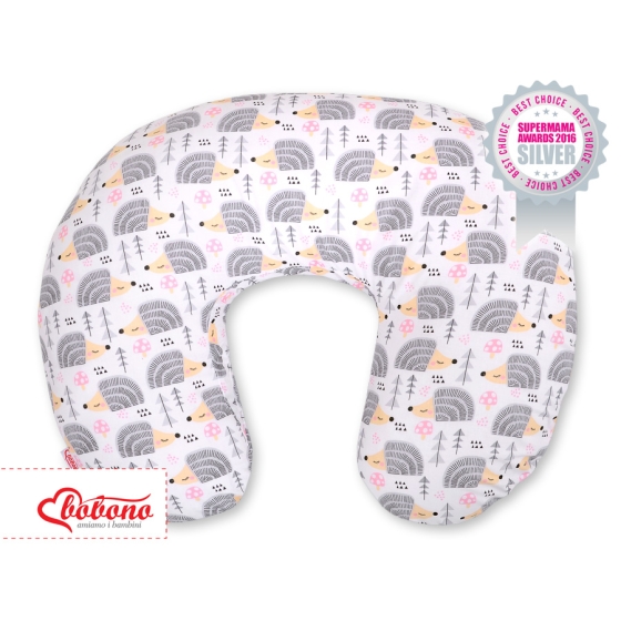 Feeding pillow - hedgehogs Gray