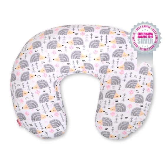 Feeding pillow - hedgehogs Gray