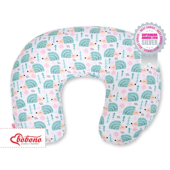 Feeding pillow - hedgehogs mint