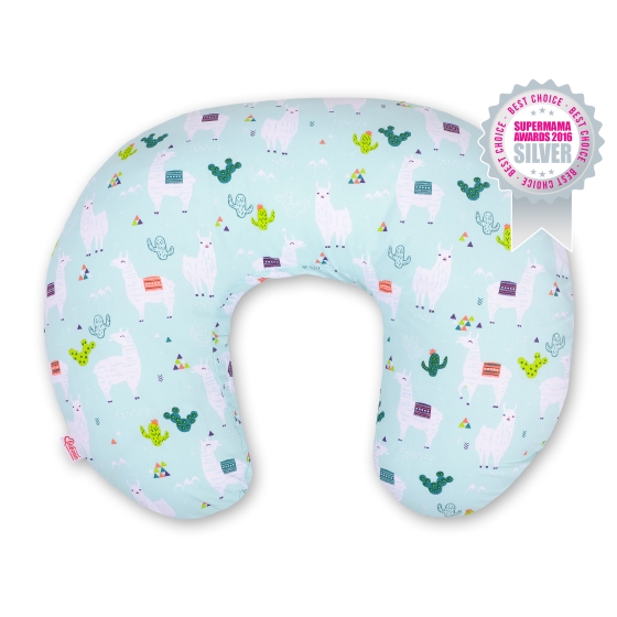 Feeding pillow - lama mint