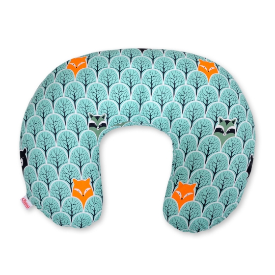 Feeding pillow - mint forest