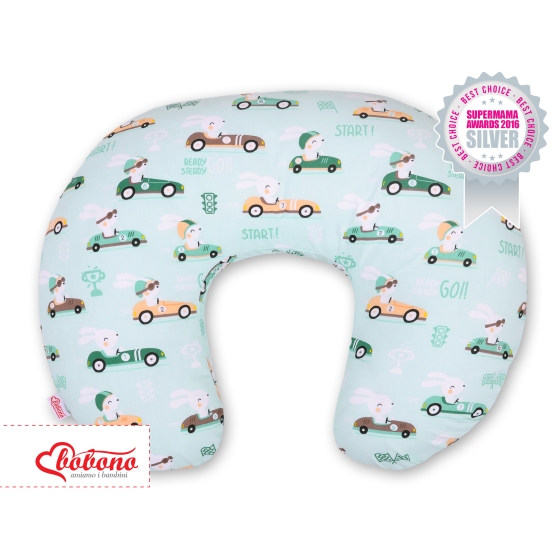 Feeding pillow - mint rabbits