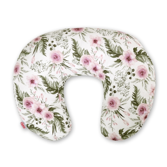 Feeding pillow - peony flower pink