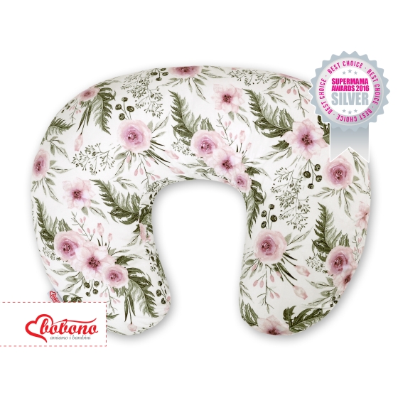 Feeding pillow - peony flower pink