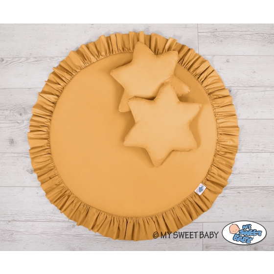 Floor play mat - honey yellow