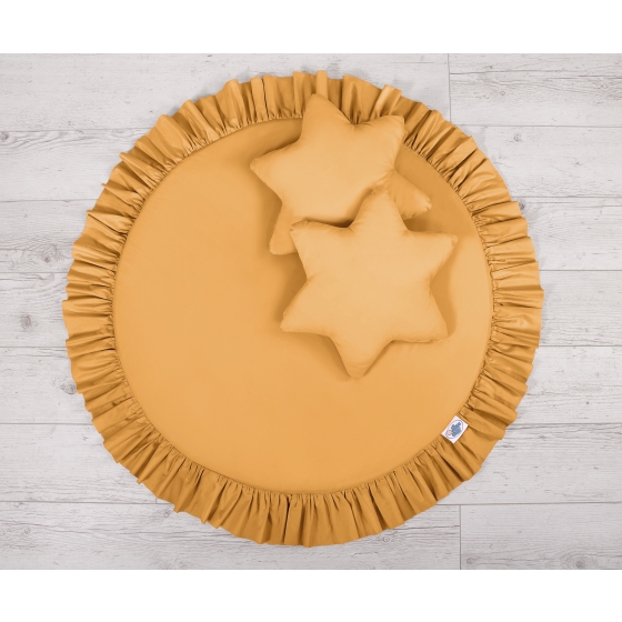 Floor play mat - honey yellow