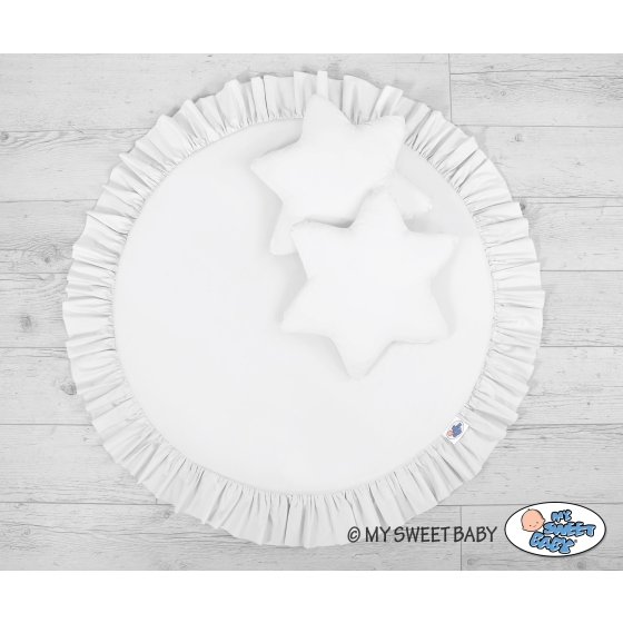 Floor play mat - white