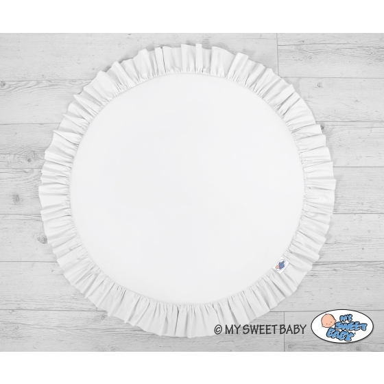 Floor play mat - white