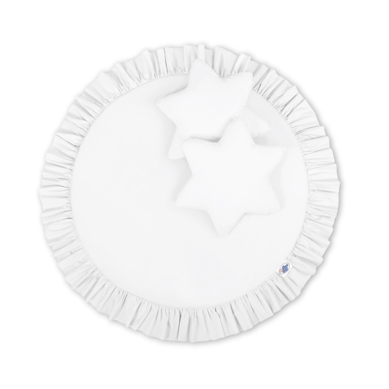 Floor play mat - white