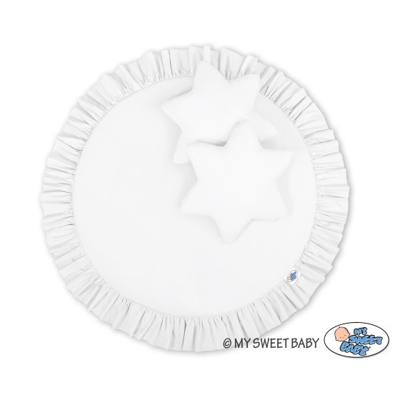 Floor play mat - white