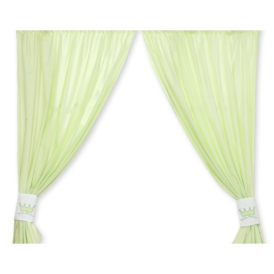 Green Curtains for baby room- Little Prince/Princess