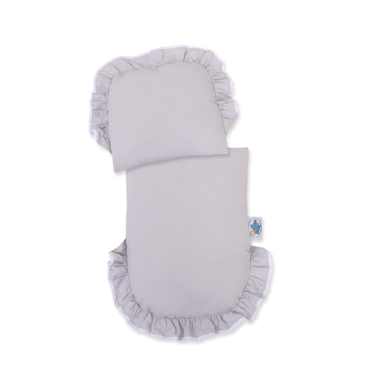 Handmade Retro Style White Wicker Doll Pram -523