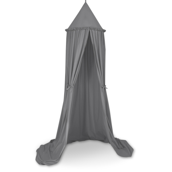 Hanging canopy Curtain Tent Cotton over Baby Bed Room in anthracite