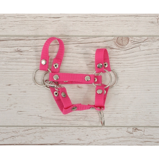 Hobby Horse halter A4 small - dark pink