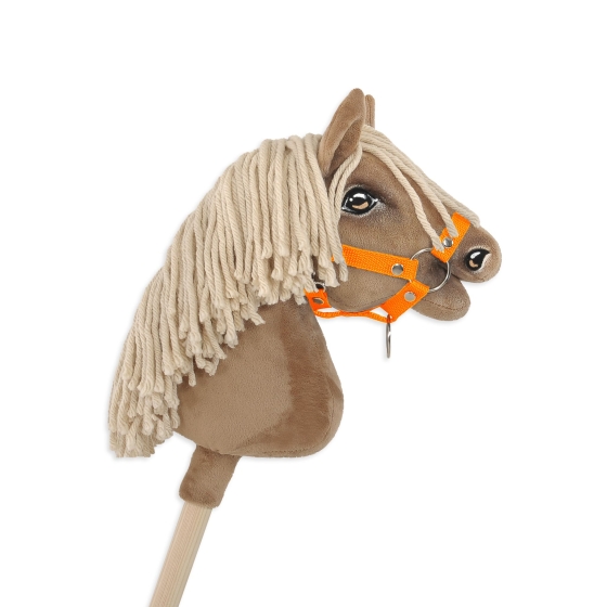 Hobby Horse halter A4 small - neon orange