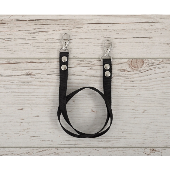 Hobby Horse reins for halters - black
