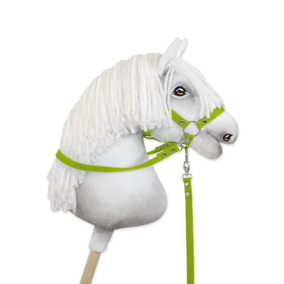 Hobby Horse reins for halters - lime