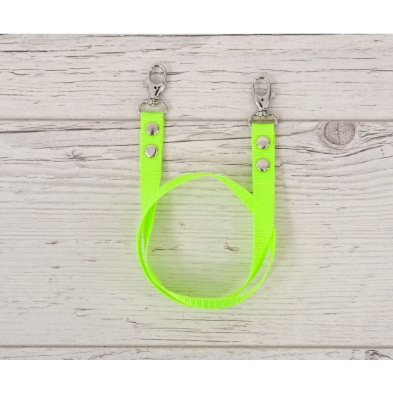 Hobby Horse reins for halters - neon green