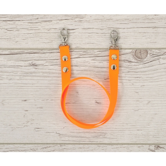 Hobby Horse reins for halters - neon orange