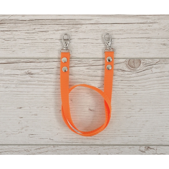 Hobby Horse reins for halters - orange