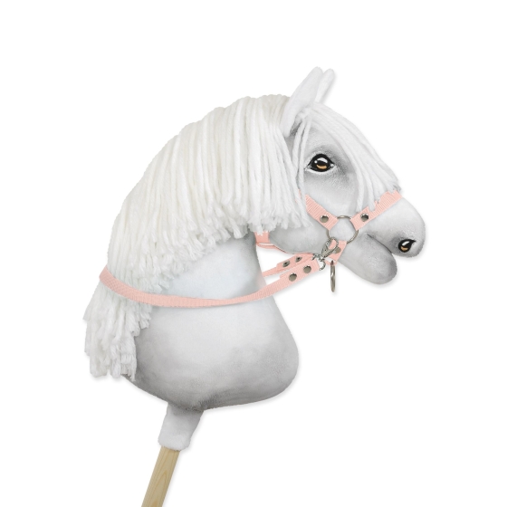 Hobby Horse reins for halters - powder pink