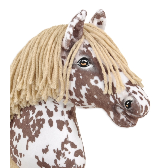 Hobby Horse - brown leopard horse with a beige mane A3