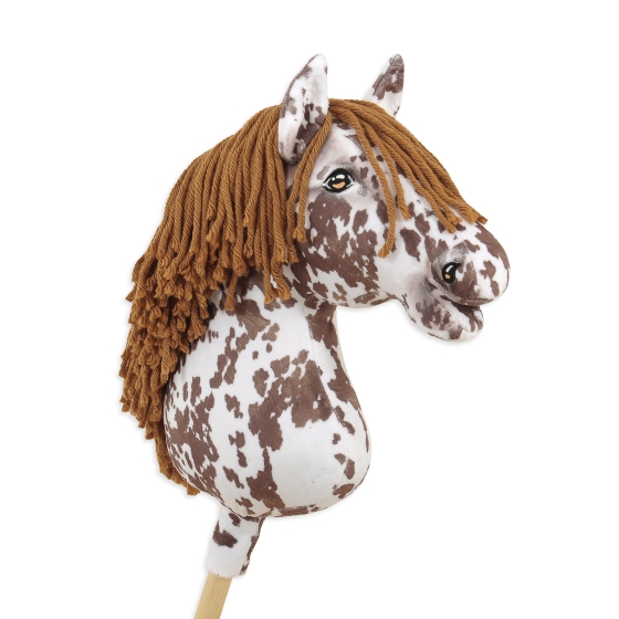 Hobby Horse - brown leopard horse with a brown mane A3