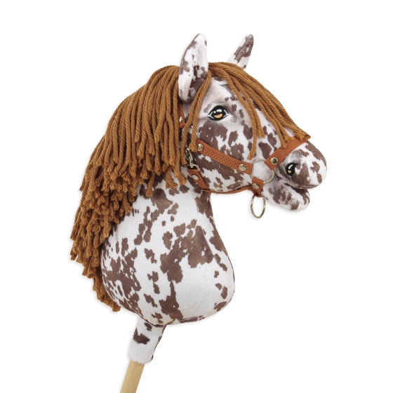 Hobby Horse - brown leopard horse with a brown mane A3