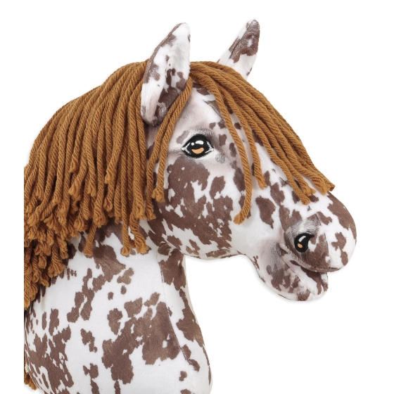 Hobby Horse - brown leopard horse with a brown mane A3