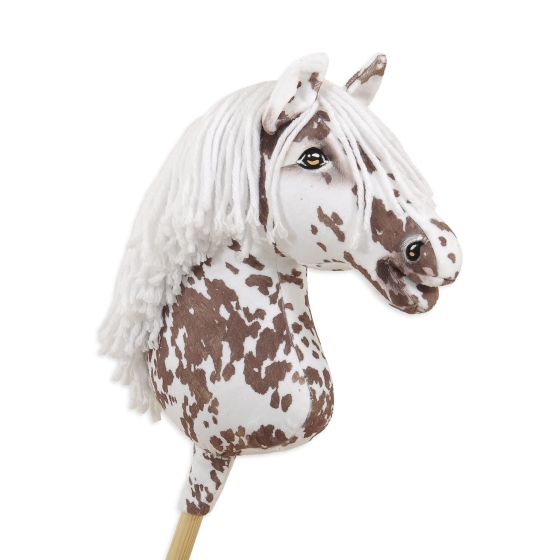 Hobby Horse Brown leopard horse White Mane A3