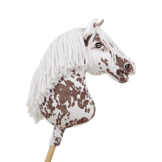 Hobby Horse Brown leopard horse White Mane A3