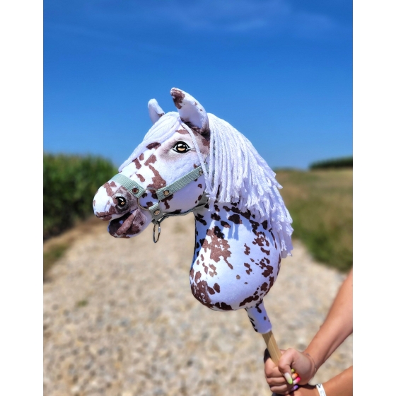 Hobby Horse Brown leopard horse White Mane A3