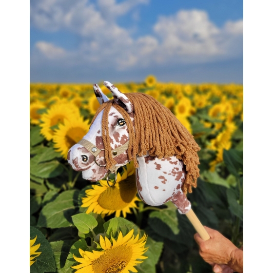 Hobby Horse - brown leopard with a brown mane A4