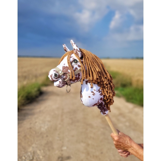 Hobby Horse - brown leopard with a brown mane A4