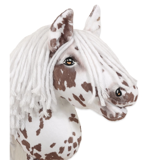 Hobby Horse - brown leopard with a white mane A4