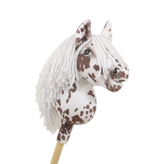 Hobby Horse - brown leopard with a white mane A4