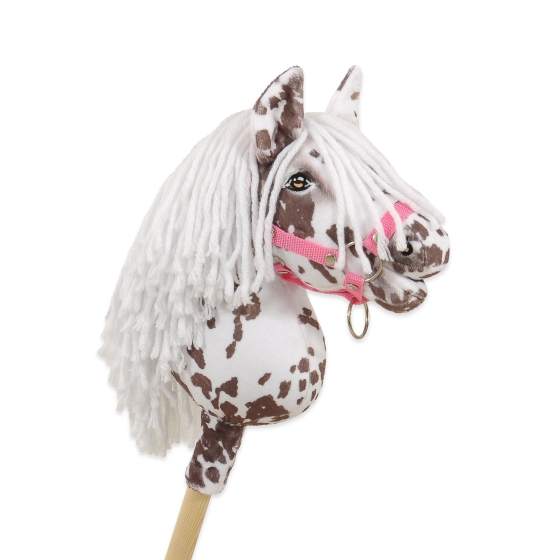 Hobby Horse - brown leopard with a white mane A4
