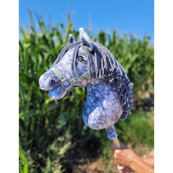 Hobby Horse - dapple grey horse with a grey mane A3