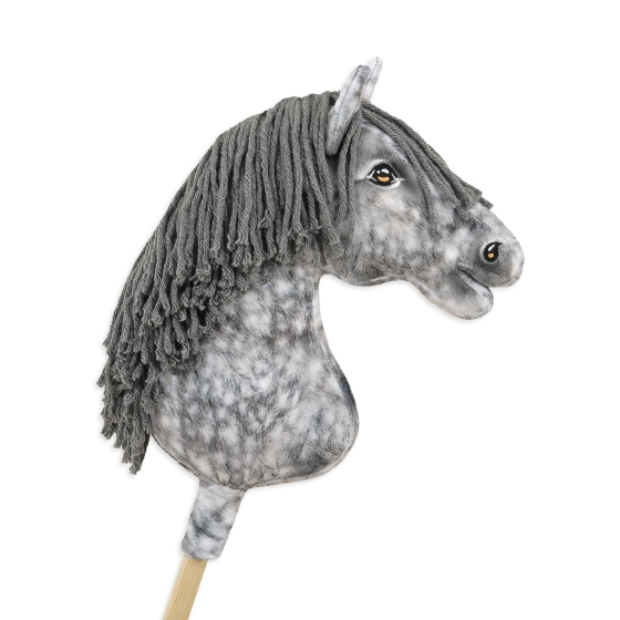 Hobby Horse - dapple grey horse with a grey mane A3