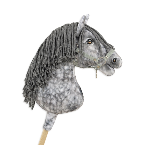 Hobby Horse - dapple grey horse with a grey mane A3