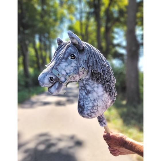 Hobby Horse - dapple grey horse with a grey mane A3