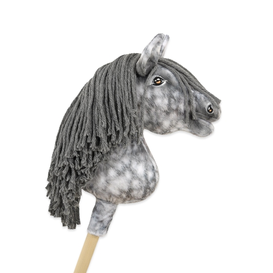 Hobby Horse - dapple grey horse with a grey mane A4