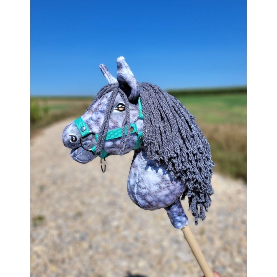 Hobby Horse - dapple grey horse with a grey mane A4