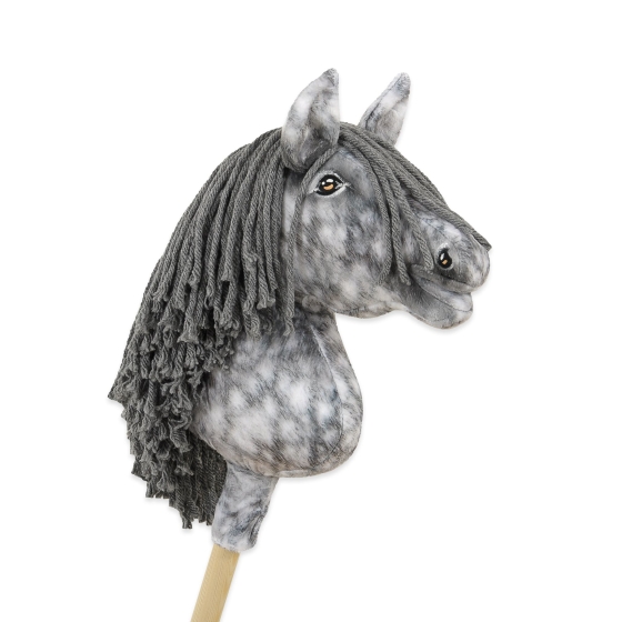 Hobby Horse - dapple grey horse with a grey mane A4