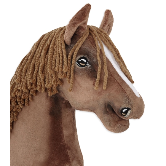 Hobby Horse - dark chestnut horse A3
