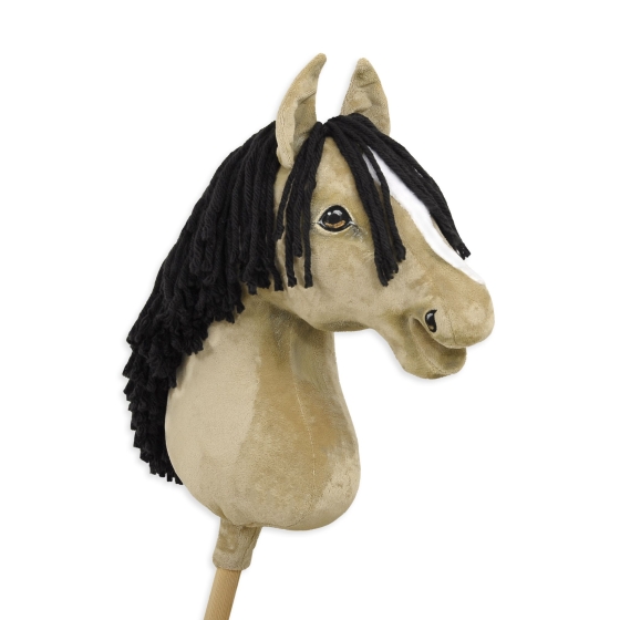 Dun Hobby Horse with Black Mane White Stripe