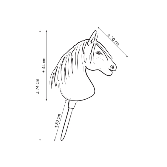Hobby Horse - dun horse A3