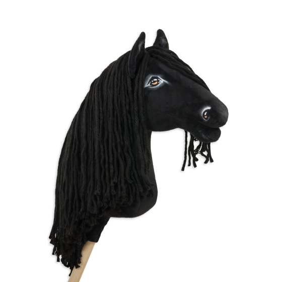 Hobby Horse with long Mane Black