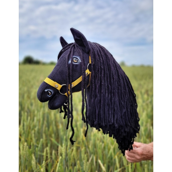 Hobby Horse - friesian horse frieze A3